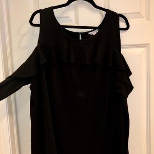 Black Cold Shoulder top